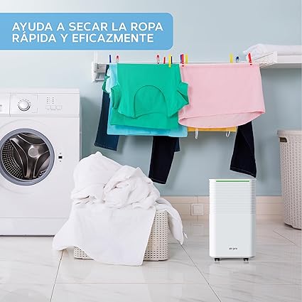 Air Pro deshumidificador 12L con filtro carbono y drenaje continuo 4