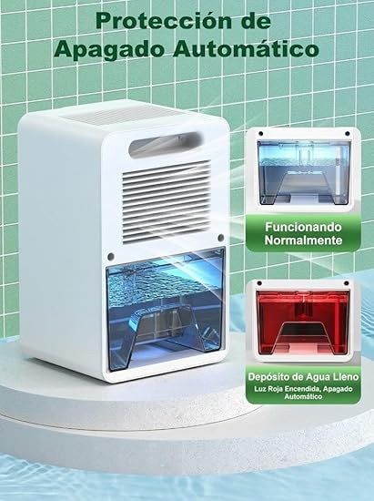 Deshumidificador Peltier 1.8L barato y silencioso 32dB 4