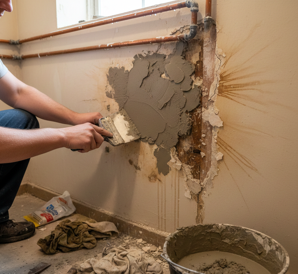 Cómo reparar humedad por filtración en pared: pasos de sellado, impermeabilización y reparación interior