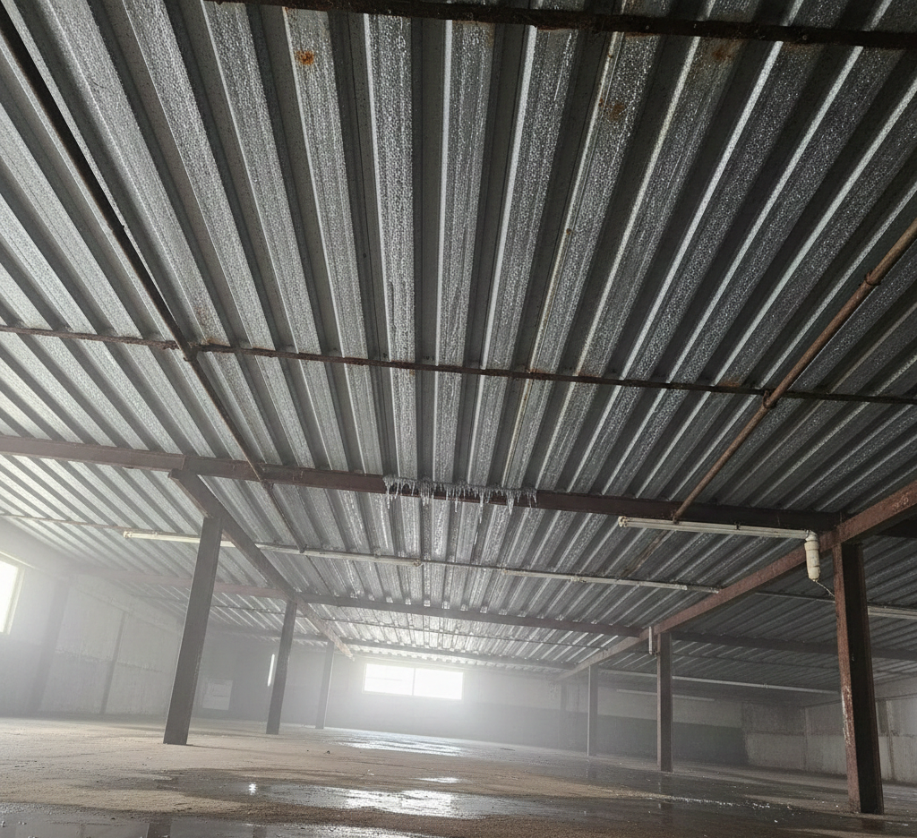 Condensación en techos: manchas y humedad superficial