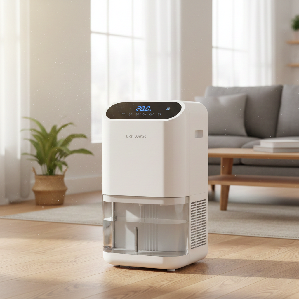 Deshumidificador 20 litros en un salón