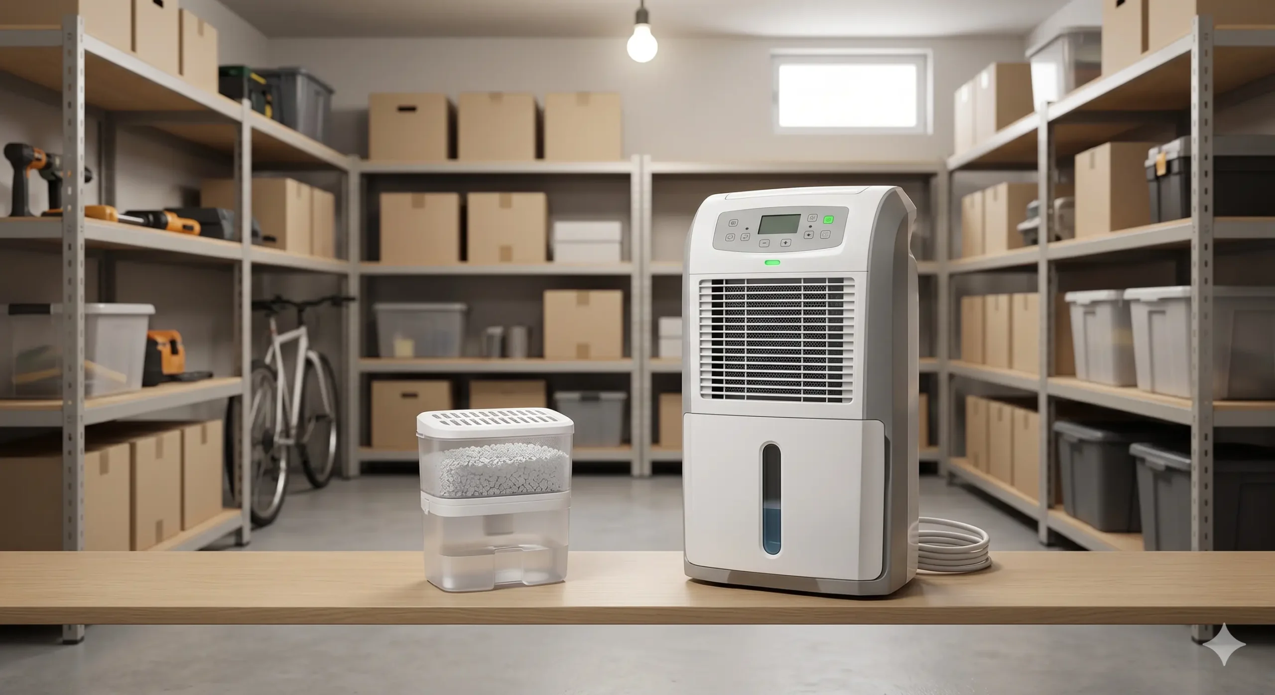 Comparación entre absorbedor de humedad y deshumidificador eléctrico