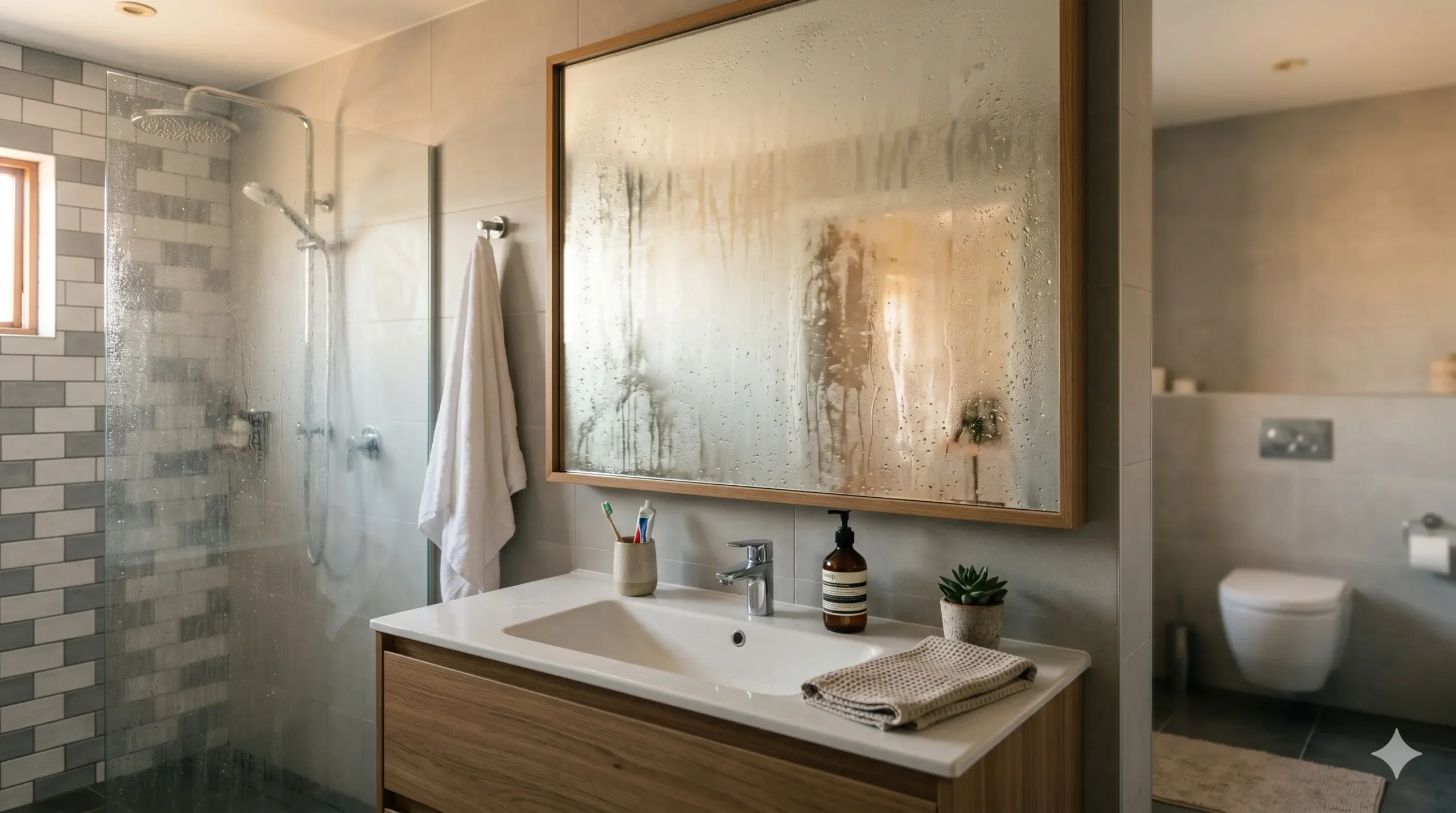condensación en baño y extractor