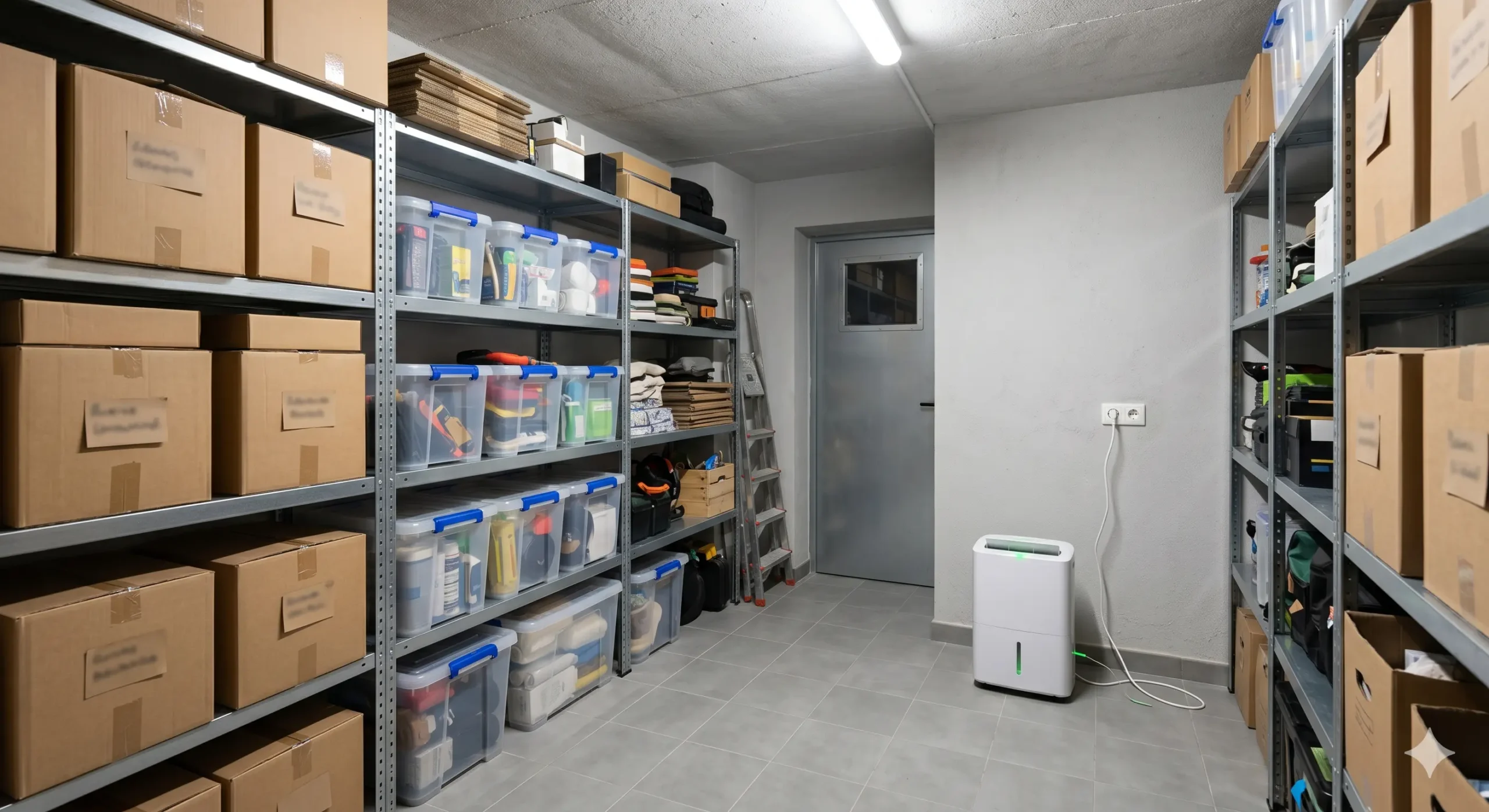 Deshumidificador en un trastero pequeño