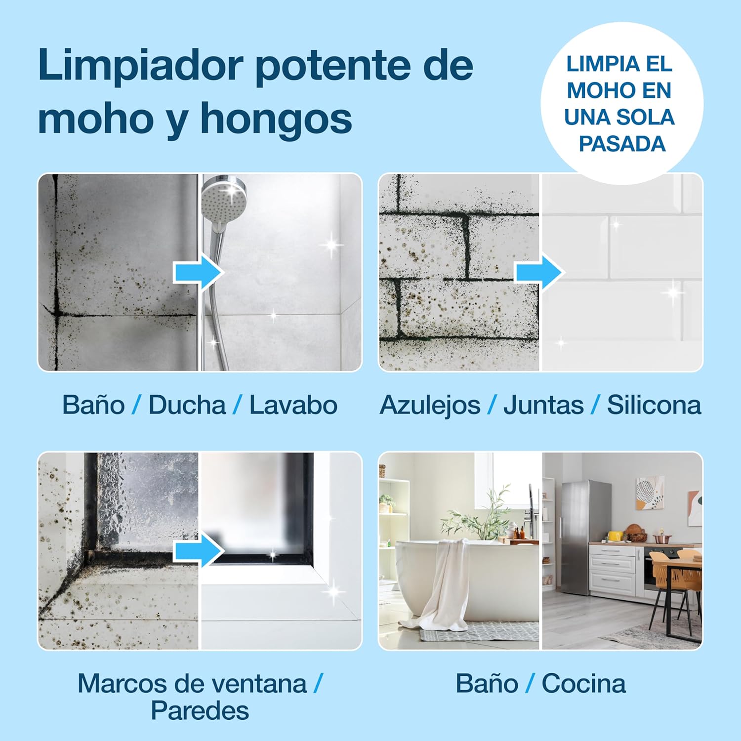 HG spray antimoho eliminador de manchas de humedad