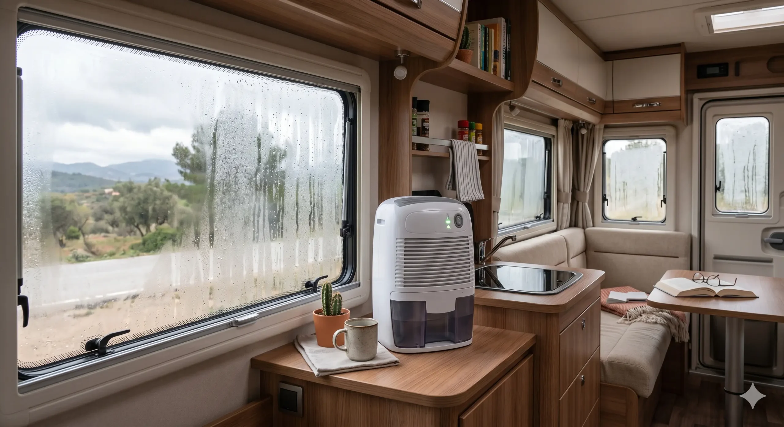 Condensación en una caravana
