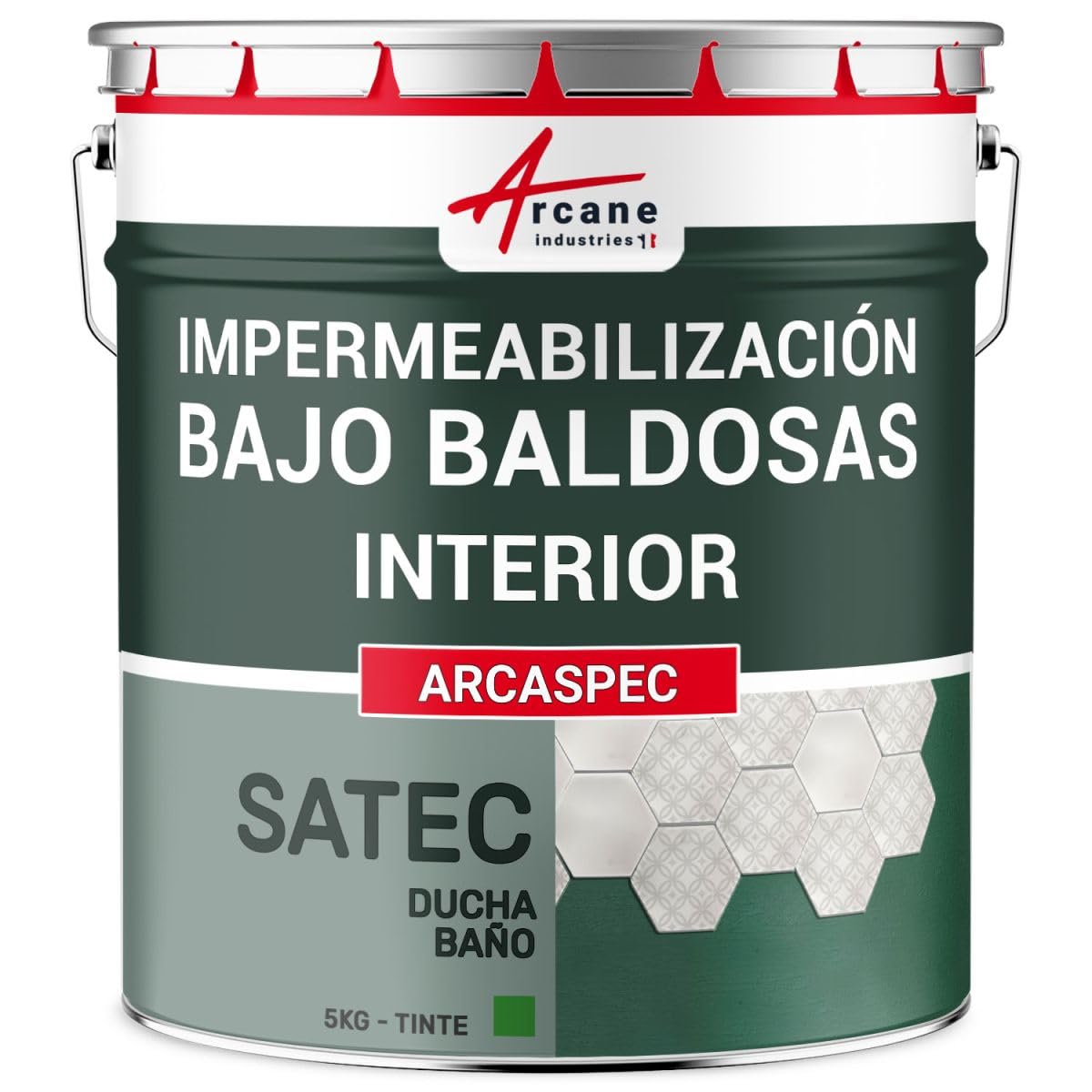 ARCASPEC membrana líquida impermeabilizante 5kg bajo azulejos