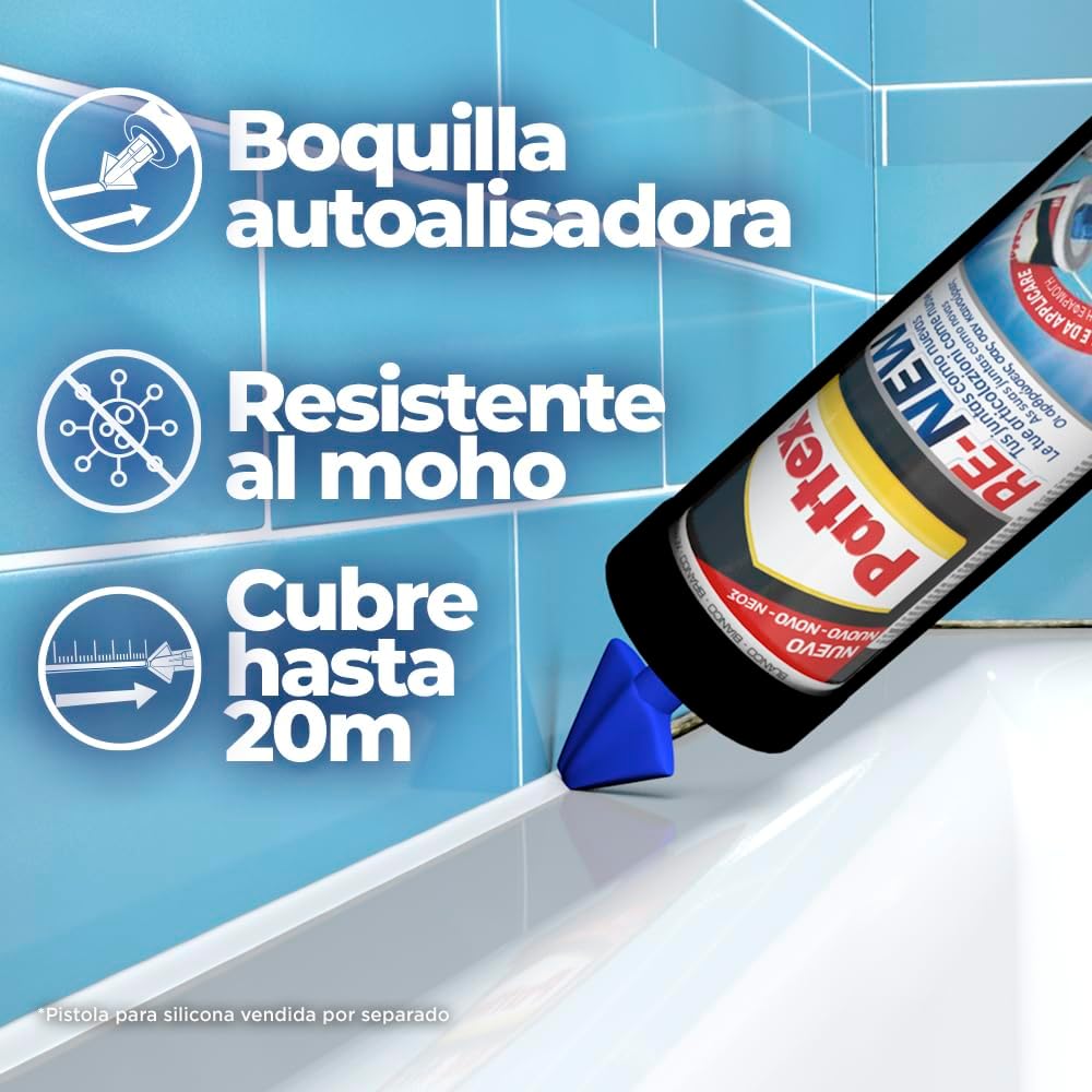 Pattex RE-NEW para renovar silicona antimoho en baño