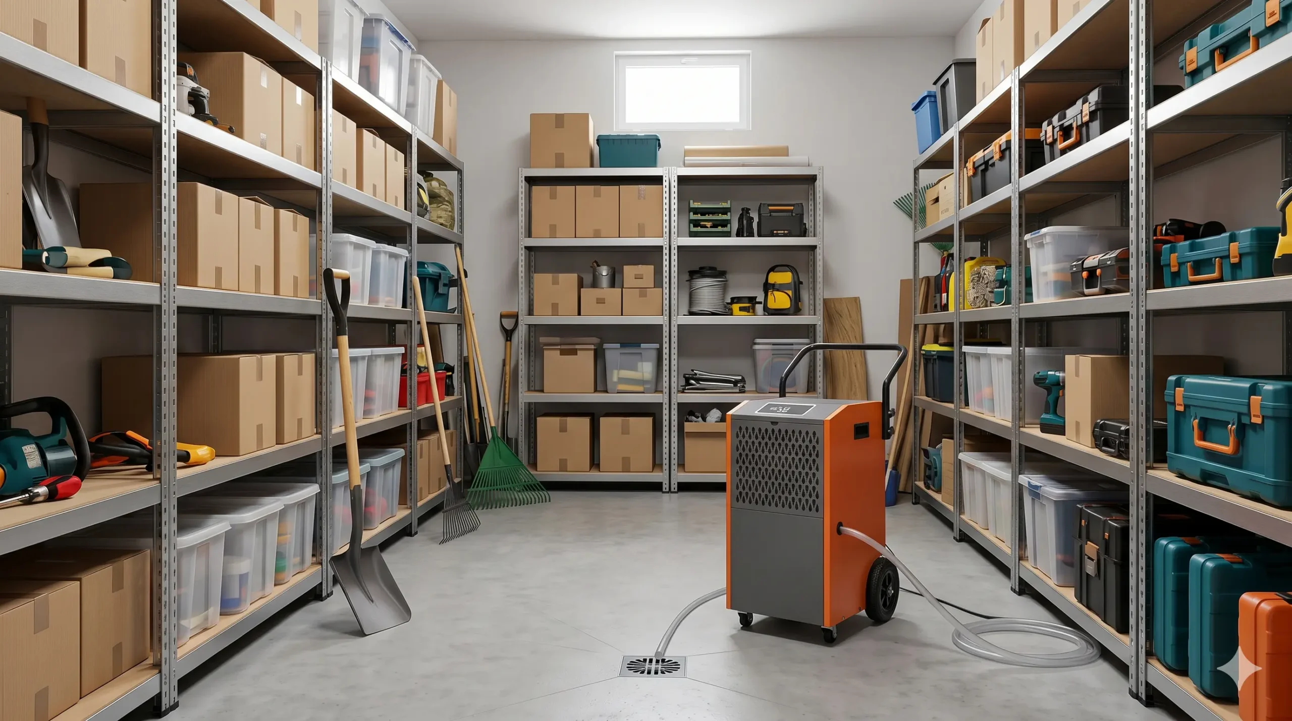 Trastero con humedad visible