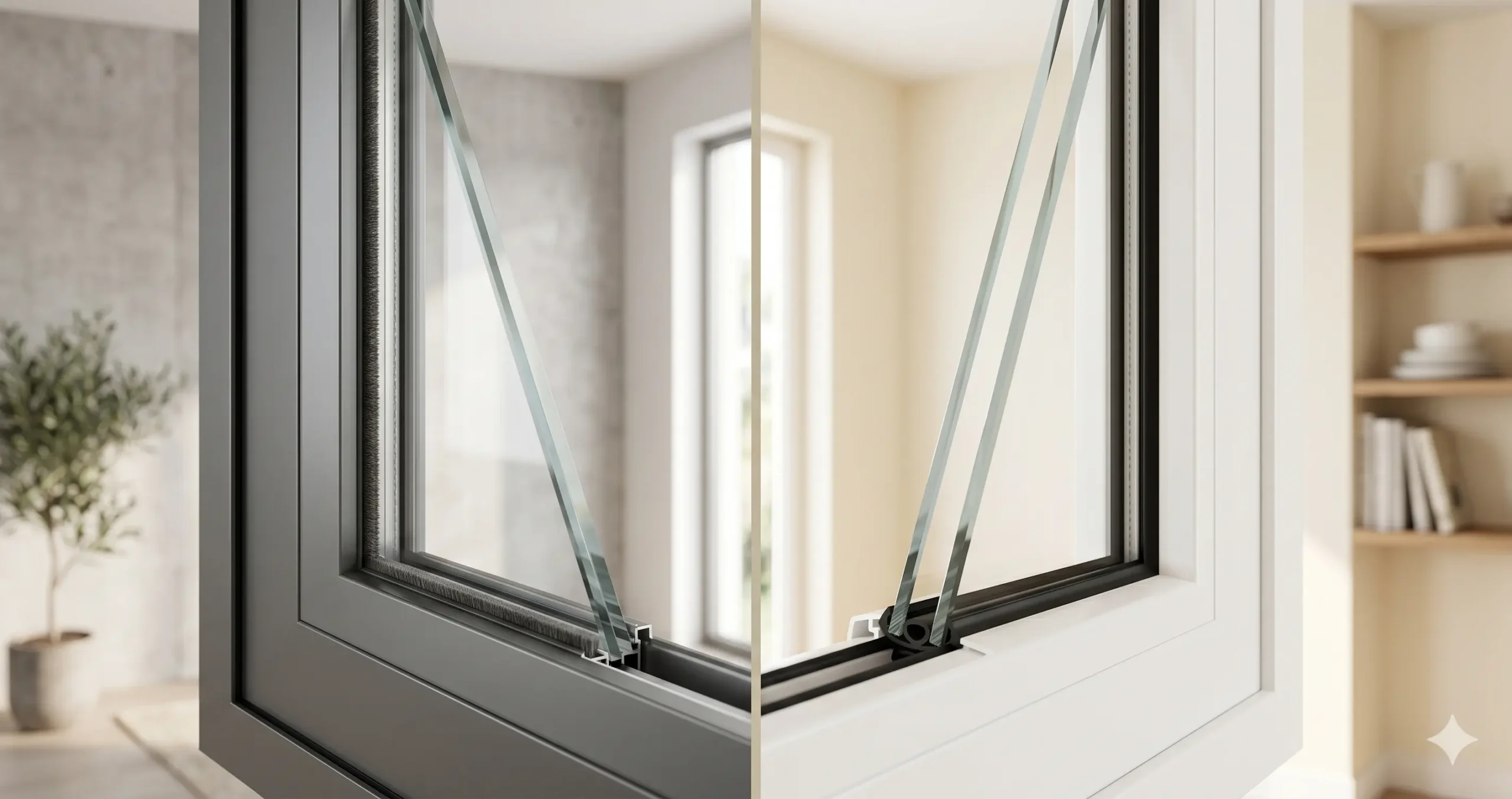 burletes para ventanas de pvc comparados con aluminio