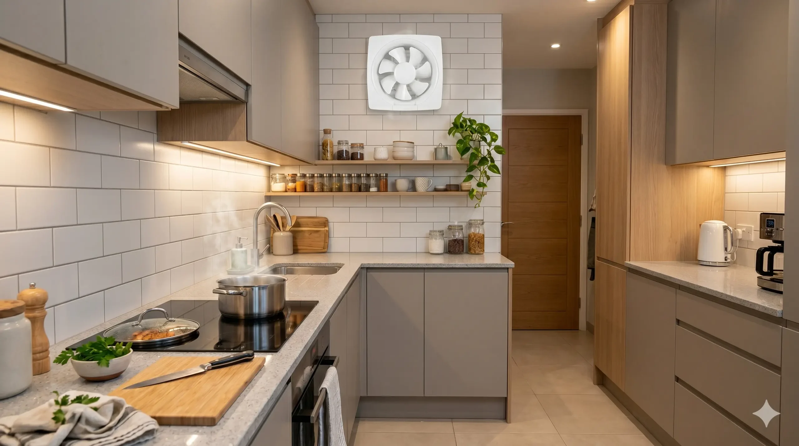 cocina sin ventana extractor humedad