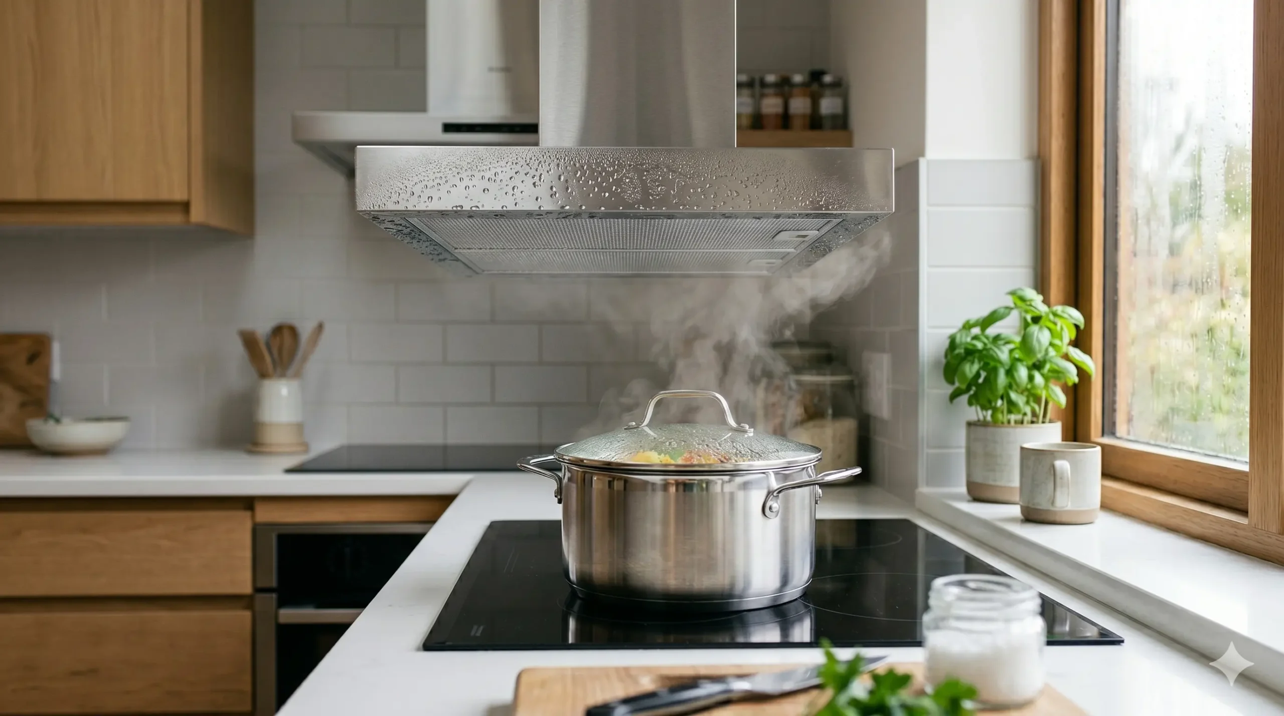 condensación campana extractora cocina