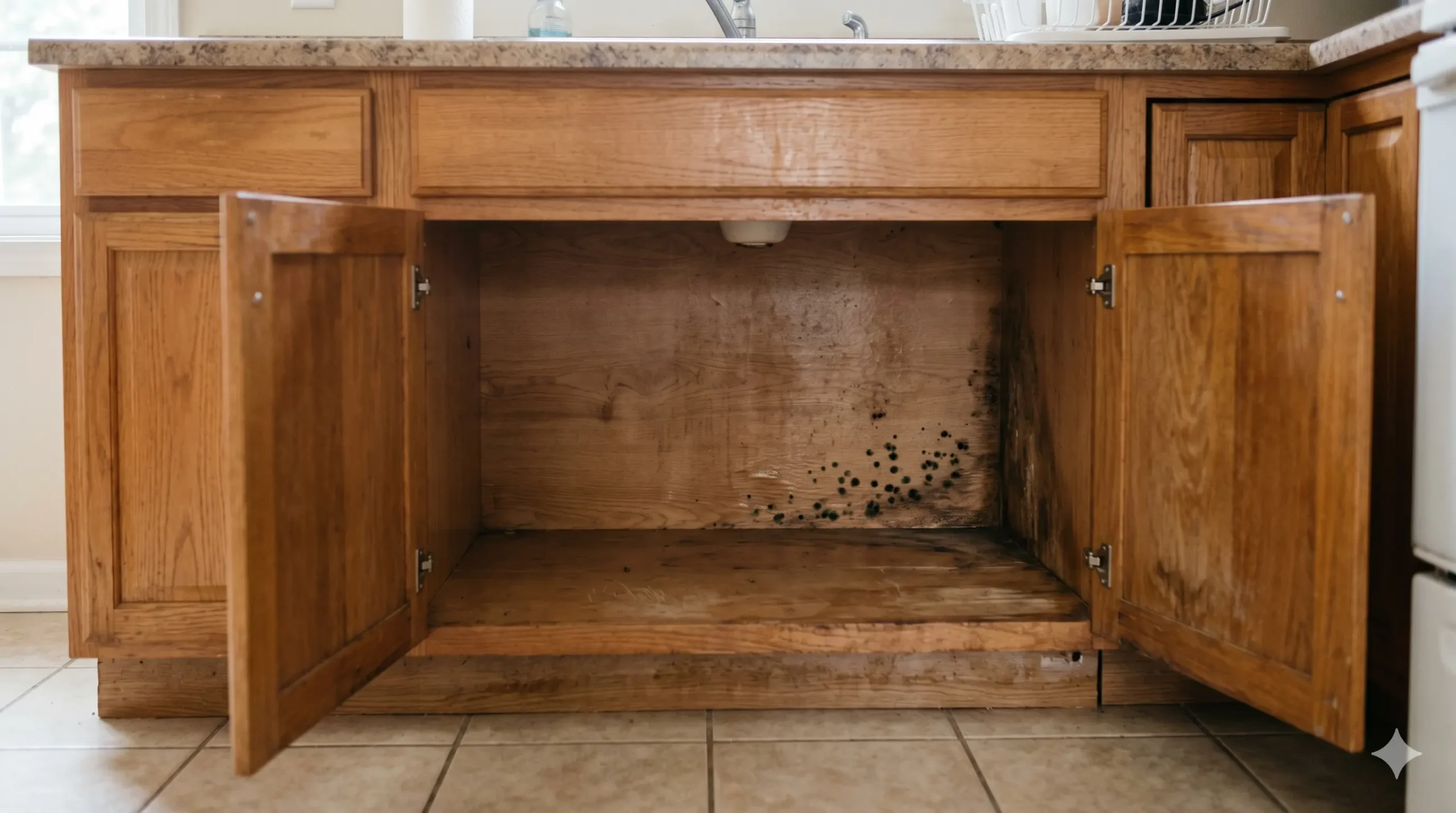 moho armarios cocina humedad