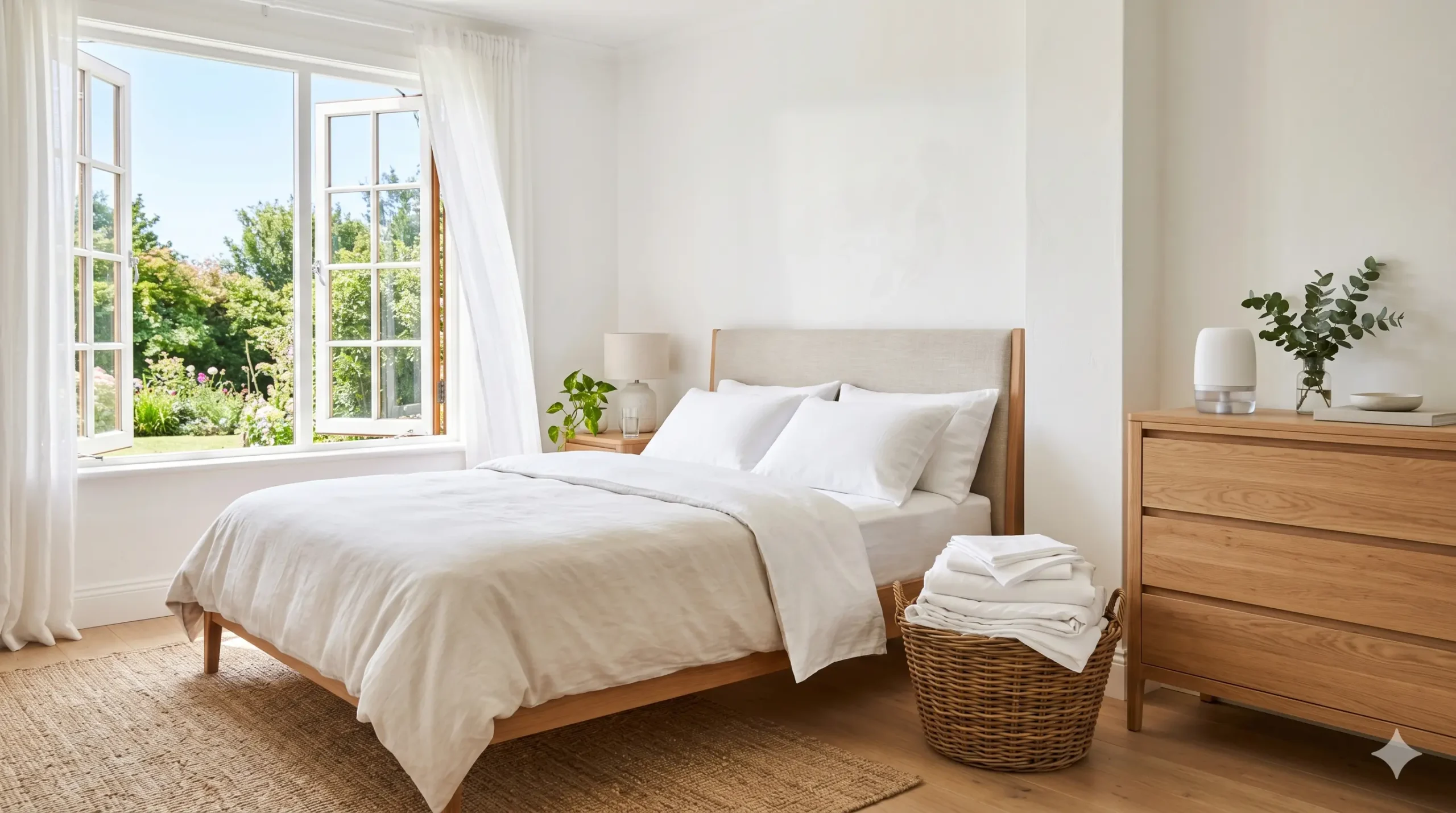 dormitorio ventilado para eliminar olor a humedad