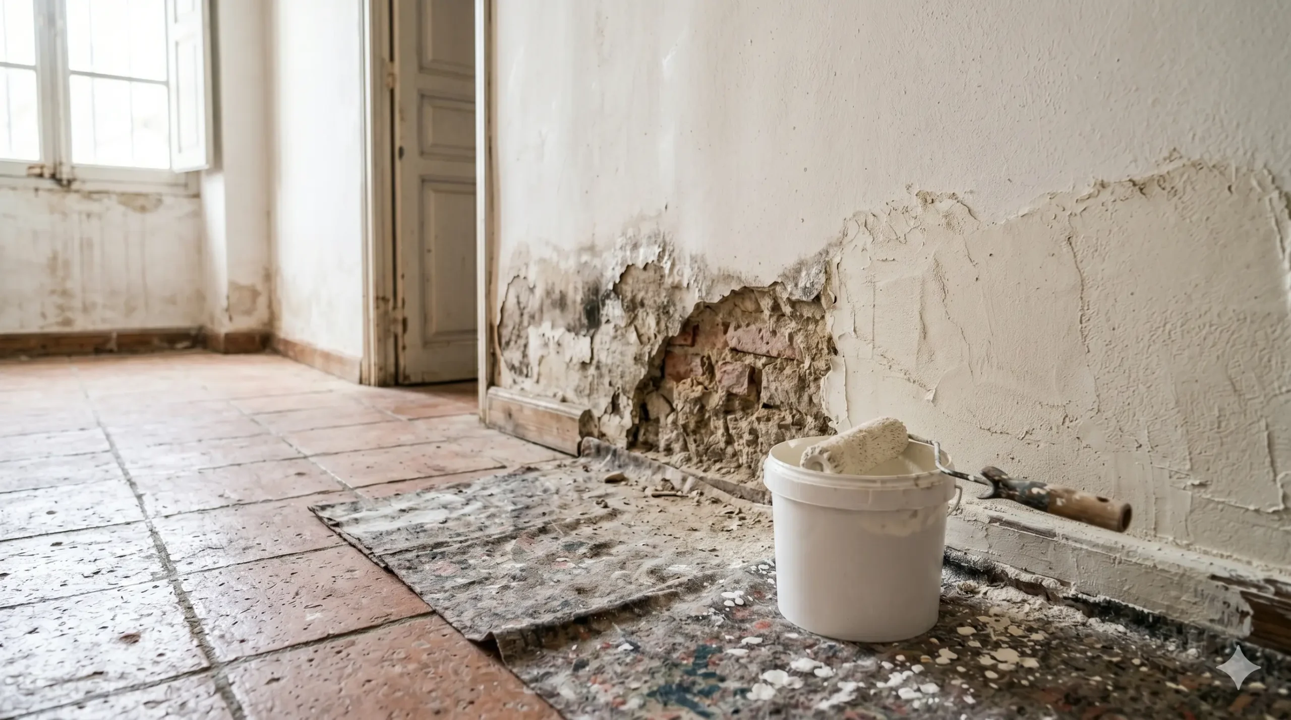 pintar pared con humedad por capilaridad