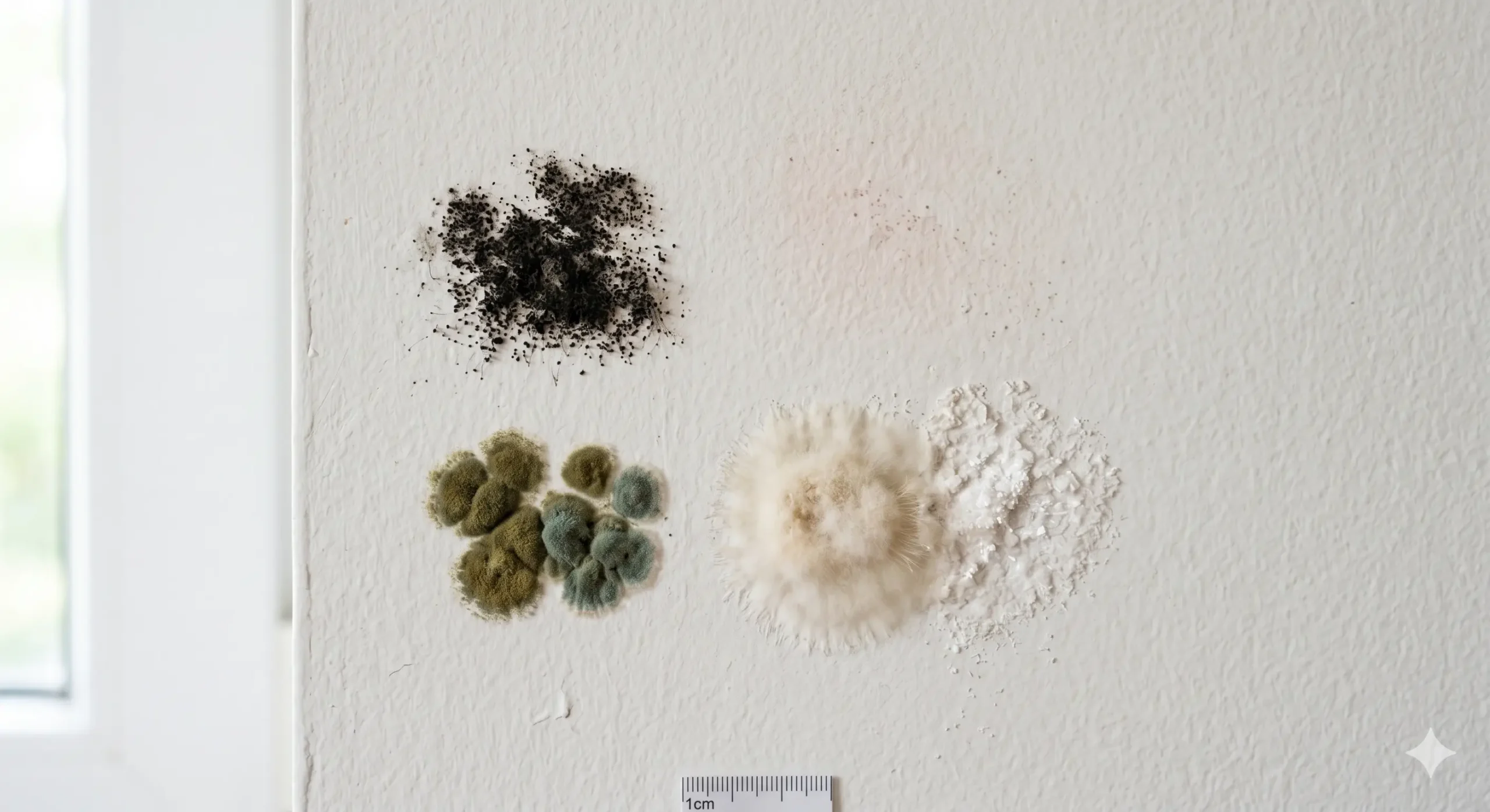 tipos de moho en casa según color y zona de aparición