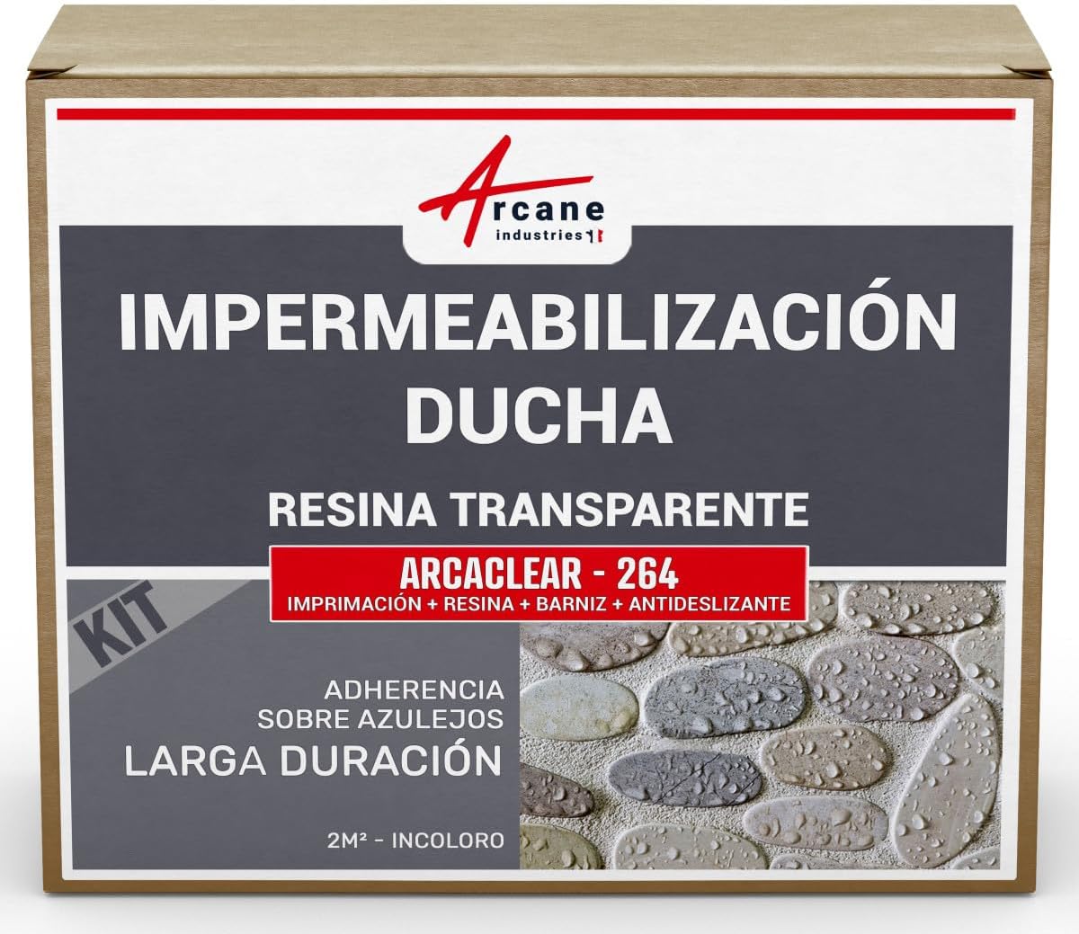 ARCACLEAR 264 impermeabilizante transparente para azulejos de ducha