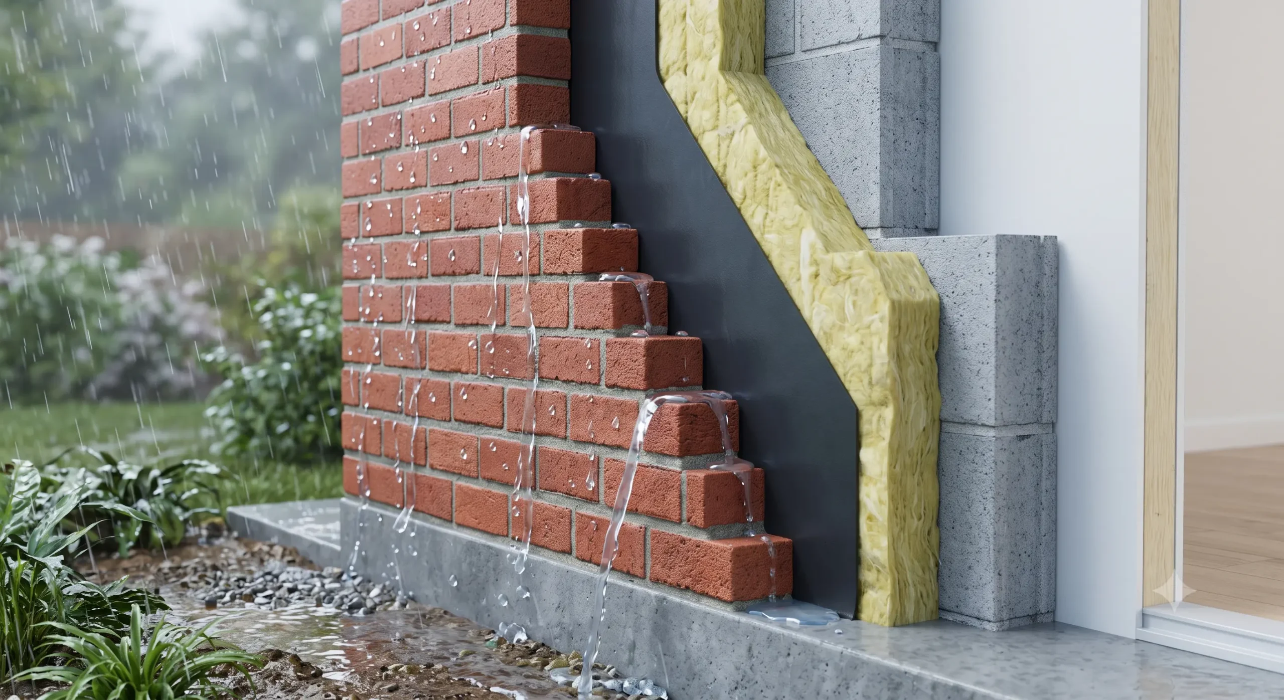 como funciona un impermeabilizante en una pared